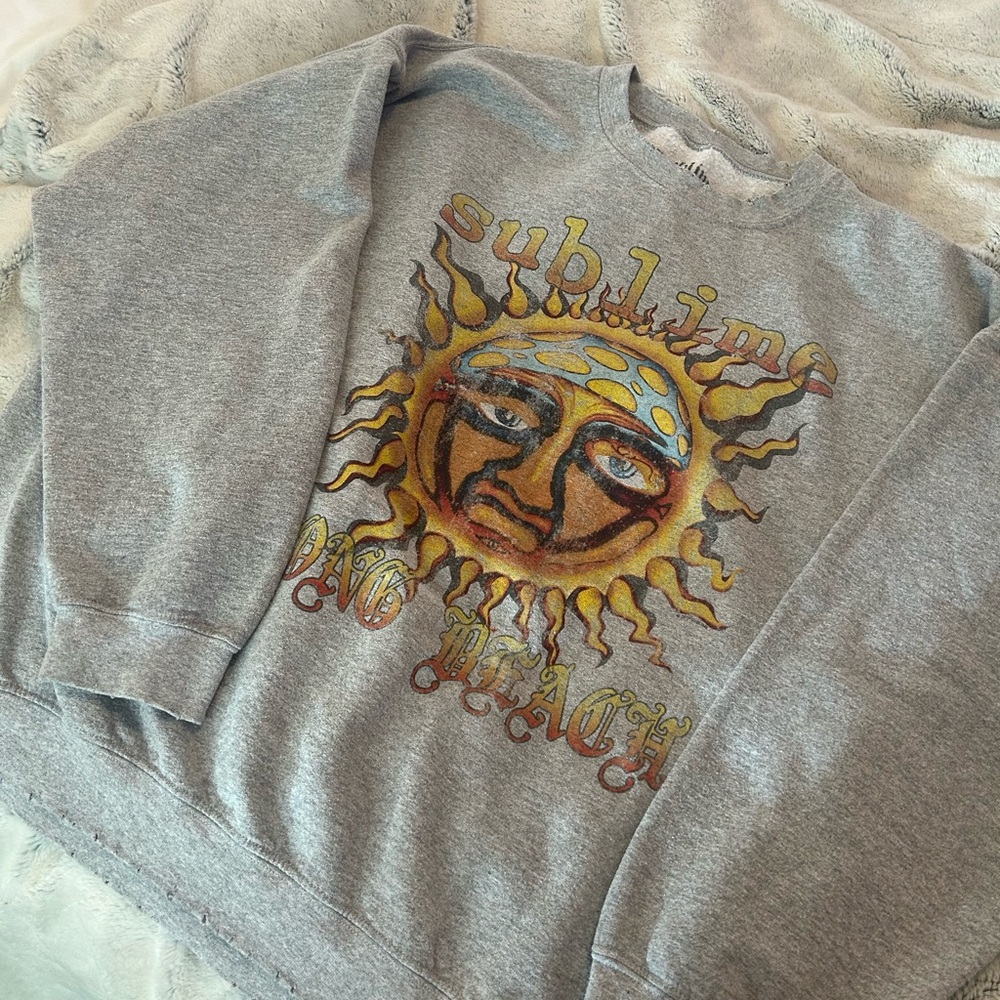 Sublime Sun Graphic Gray Sweatshirt